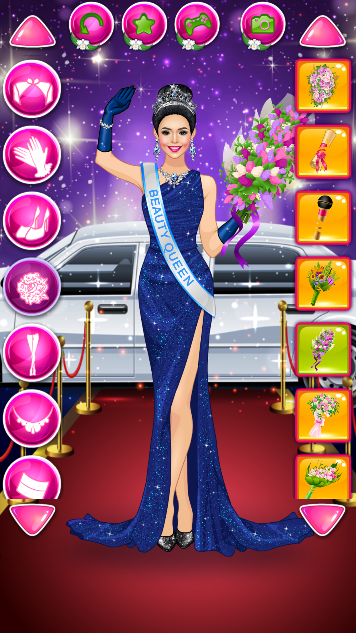 Beauty Queen Dress Up Games Game Screenshot