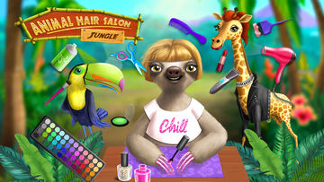 Jungle Animal Hair Salon Game Screenshot