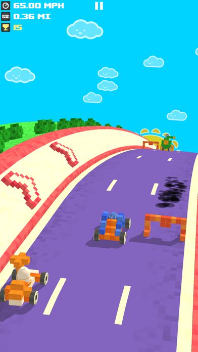 Screenshot of Out of Brakes - Endless Racer