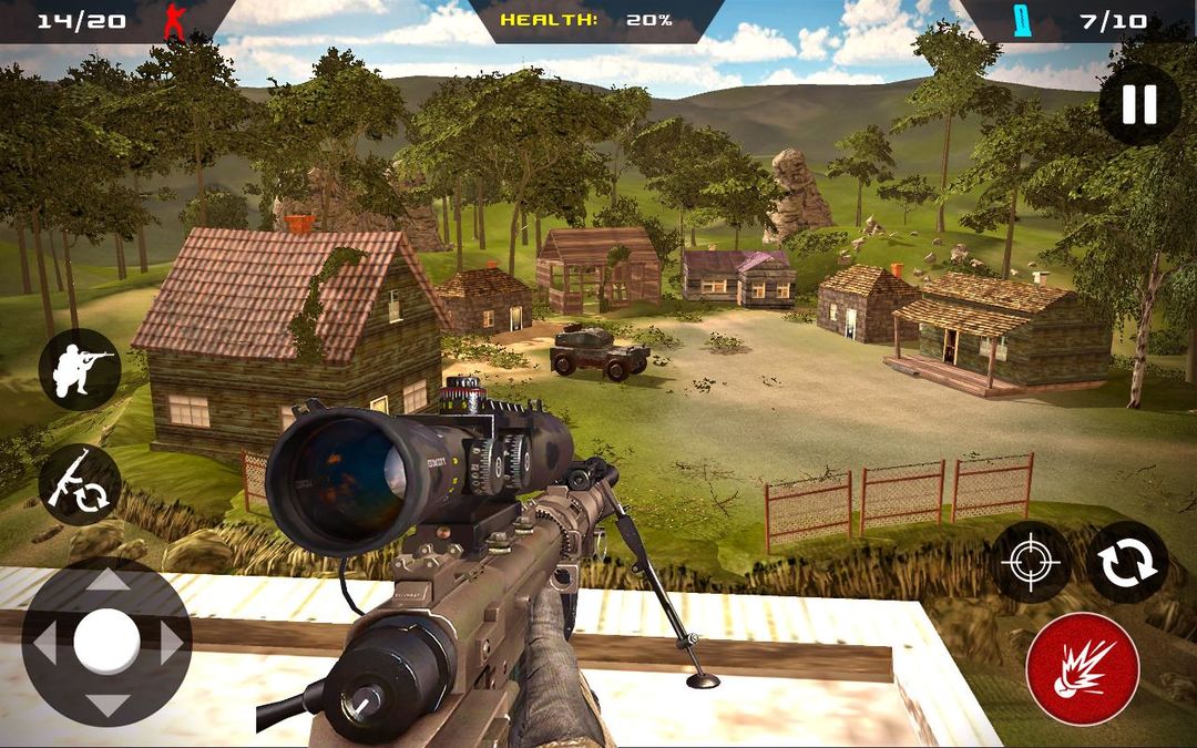 Sniper Ghost Fps Commando Cs ภาพหน้าจอเกม