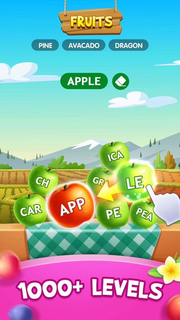 Word Fruit screenshot game