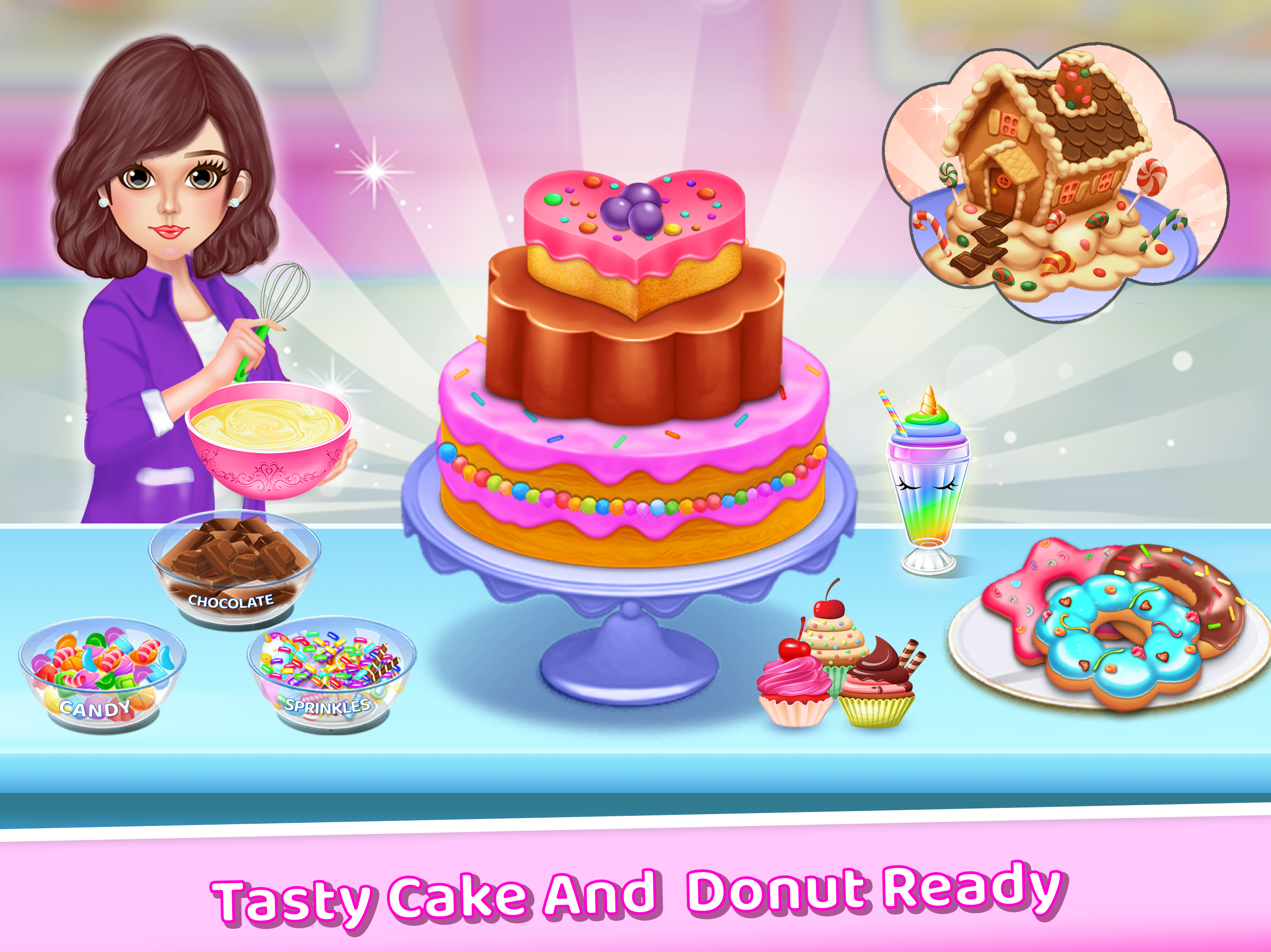 Cake Maker Jogo de Culinária de Donut versão móvel andróide iOS