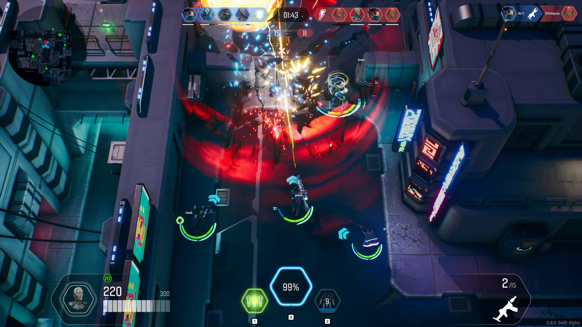 Screenshot of The Machines Arena