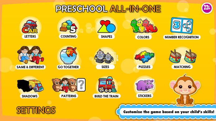 Abby Monkey Basic Skills Pre K ゲームのスクリーンショット