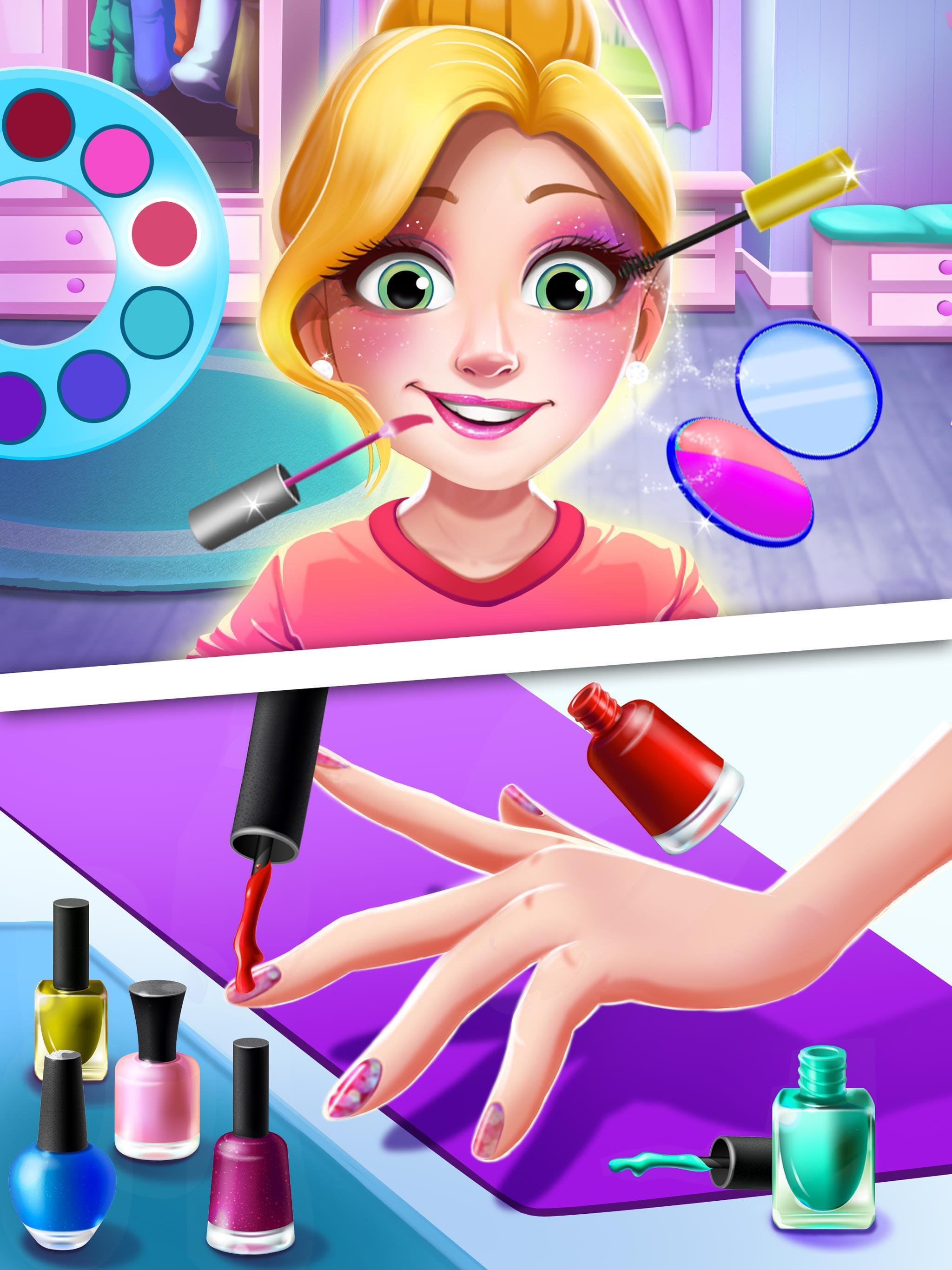 Girl's High School Love Story: Free Salon Makeover Game Screenshot