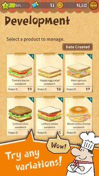 Happy Sandwich Cafe ภาพหน้าจอเกม