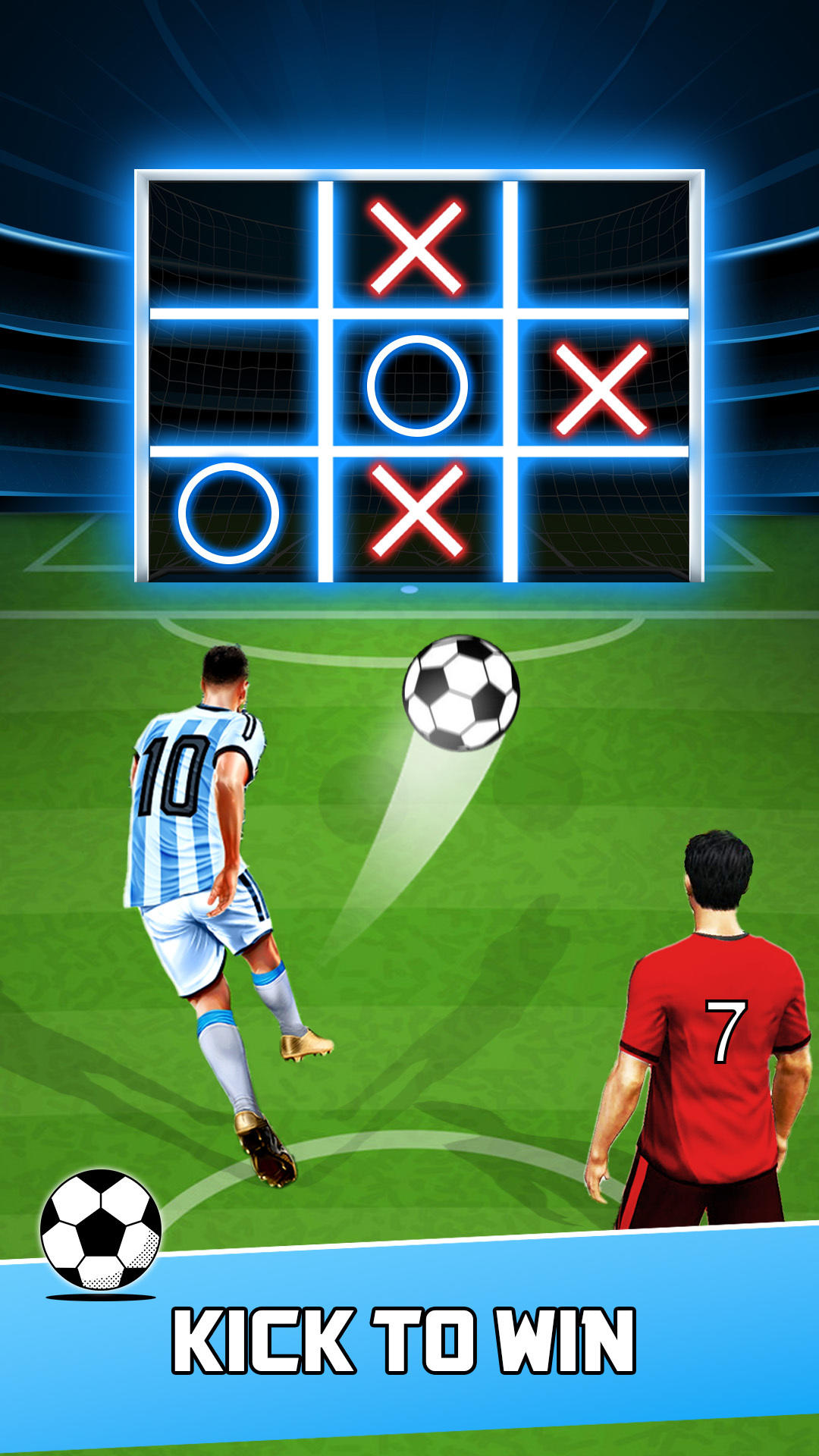 Tic Tac Toe- XOXO Football 3D Game Screenshot