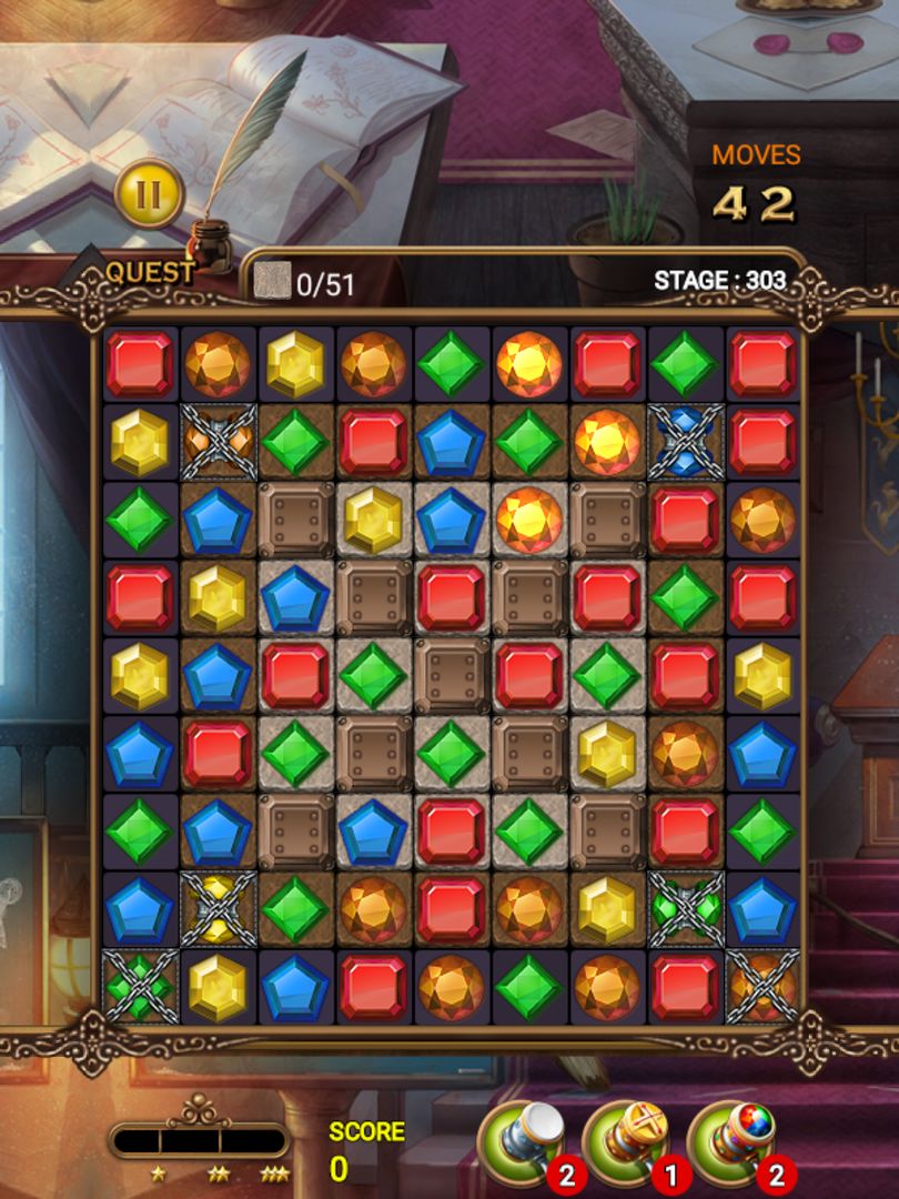 Screenshot of Jewels Magic : Quest