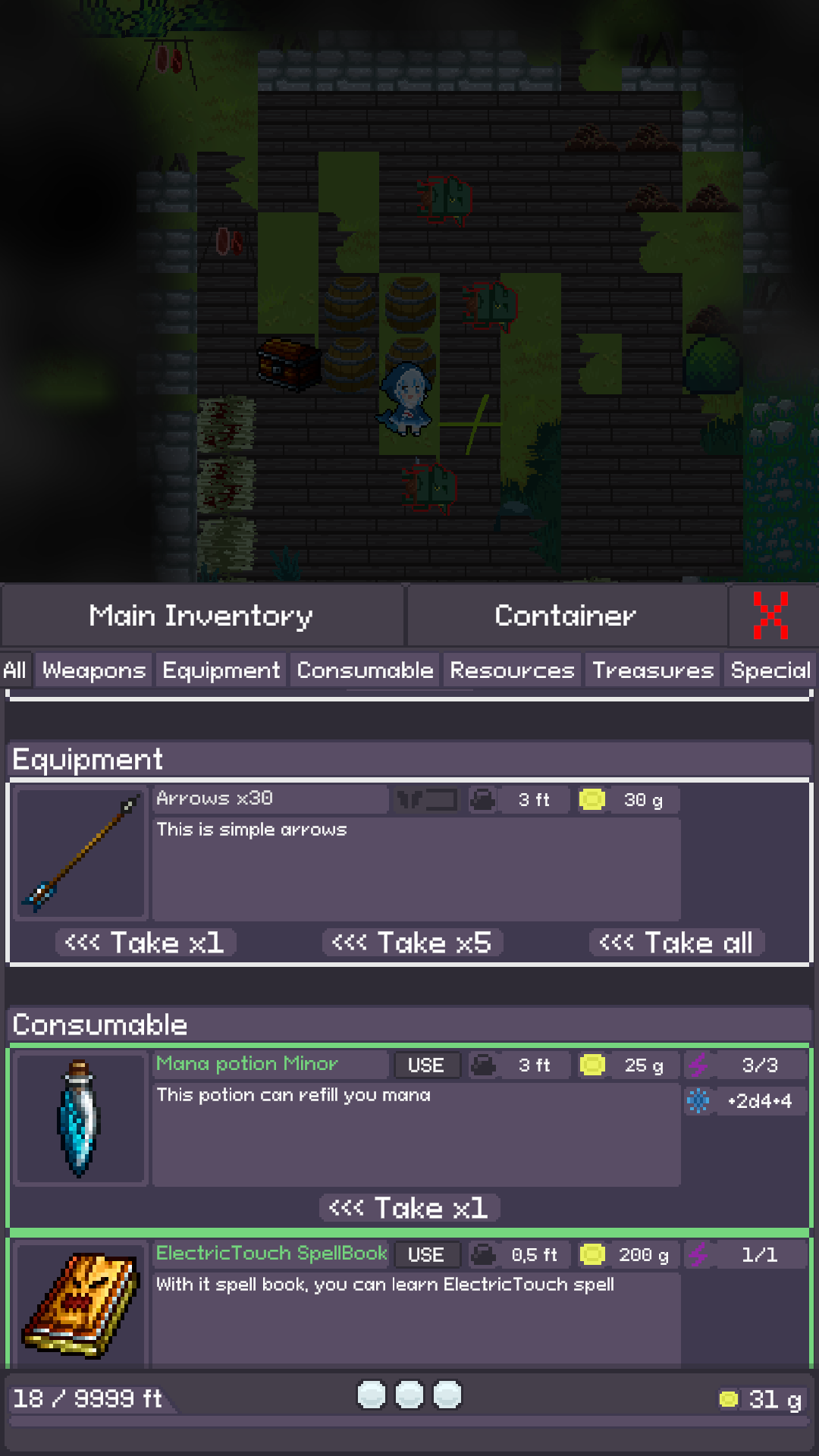 Pixelaria screenshot game
