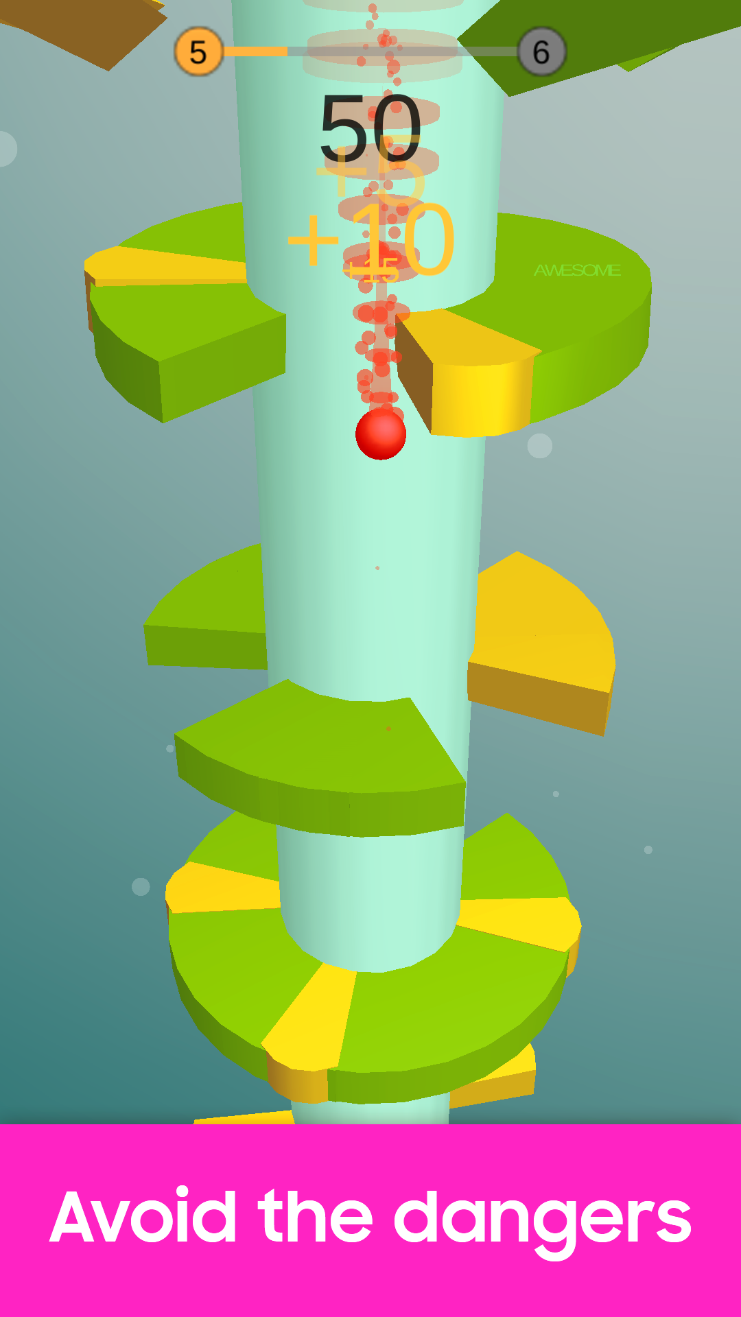 Screenshot of Helix Jump: Spiral Ball