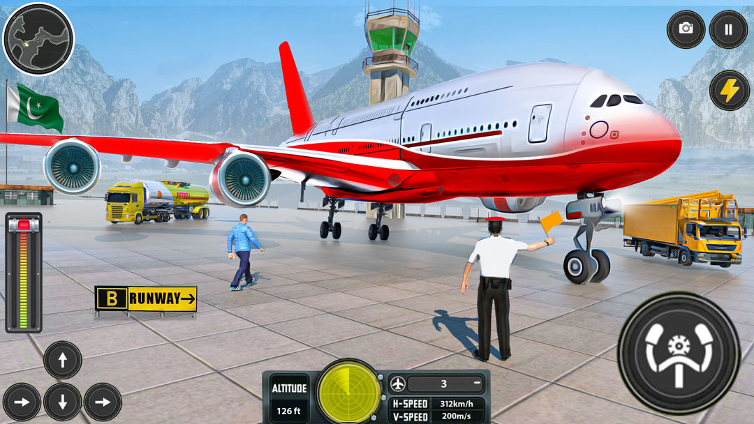 Airplane Games Flight Sim 2023 ภาพหน้าจอเกม