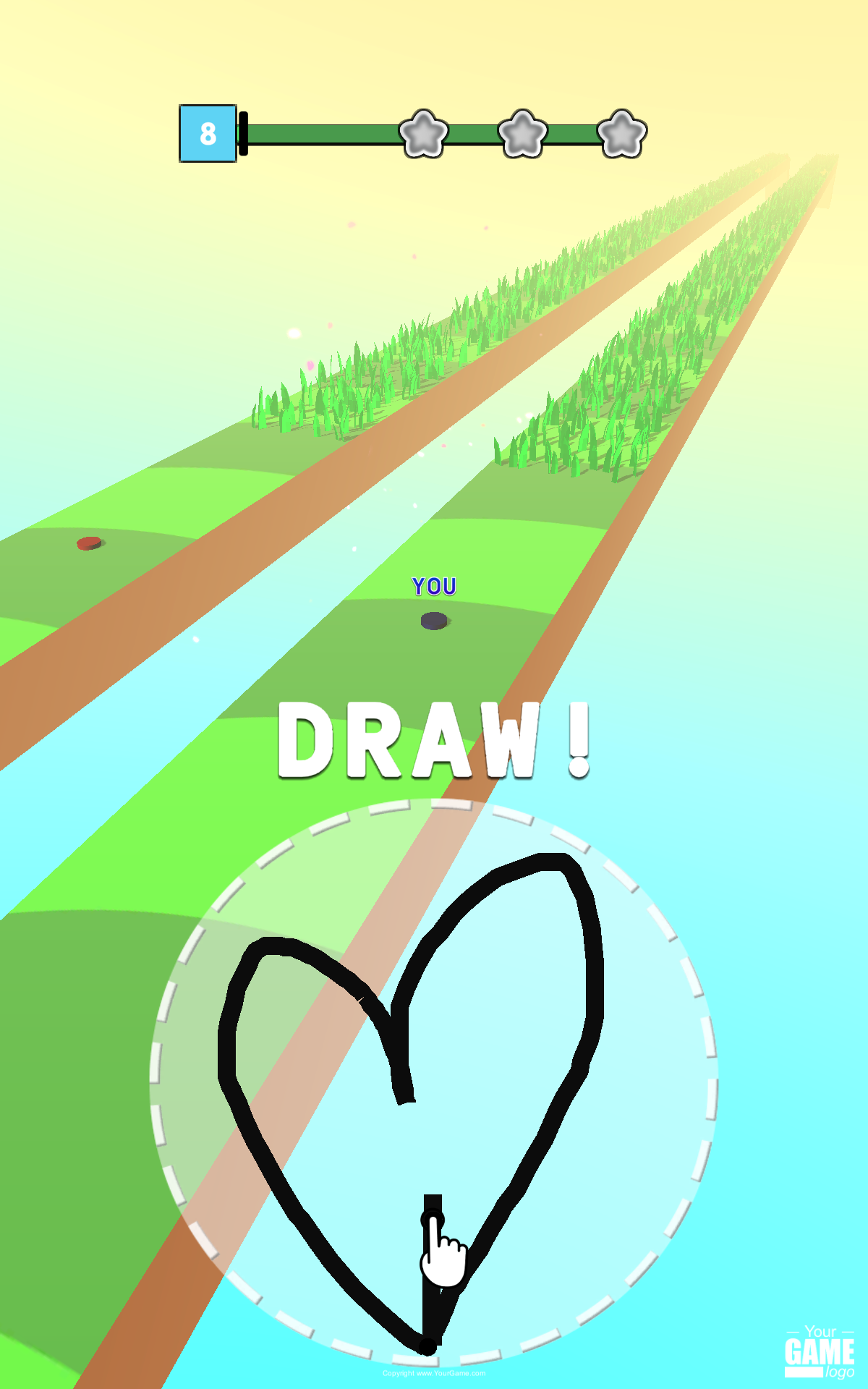 Draw Grass Cutter Game Screenshot