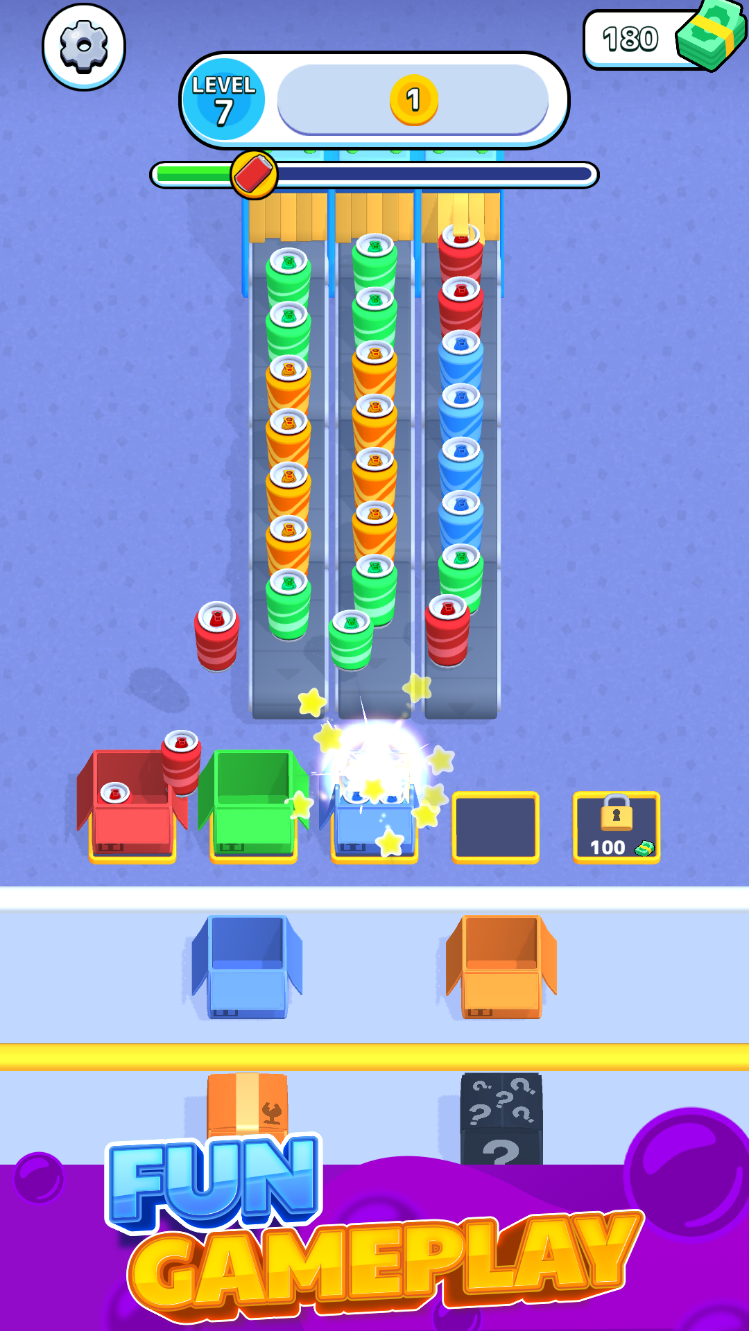 Bottle Jam! Game Screenshot