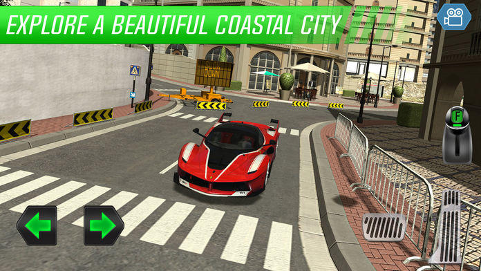 Sports Car Test Driver: Monaco Trials Game Screenshot