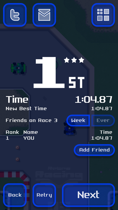 Скриншот игры Retro Racing