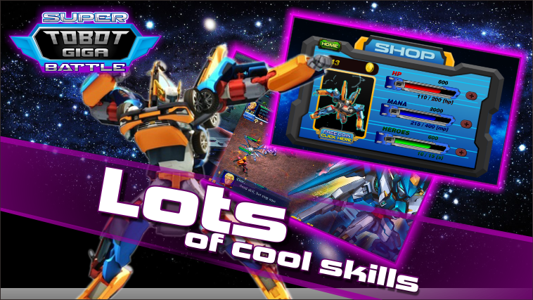 Super Tobot Giga Battle ภาพหน้าจอเกม