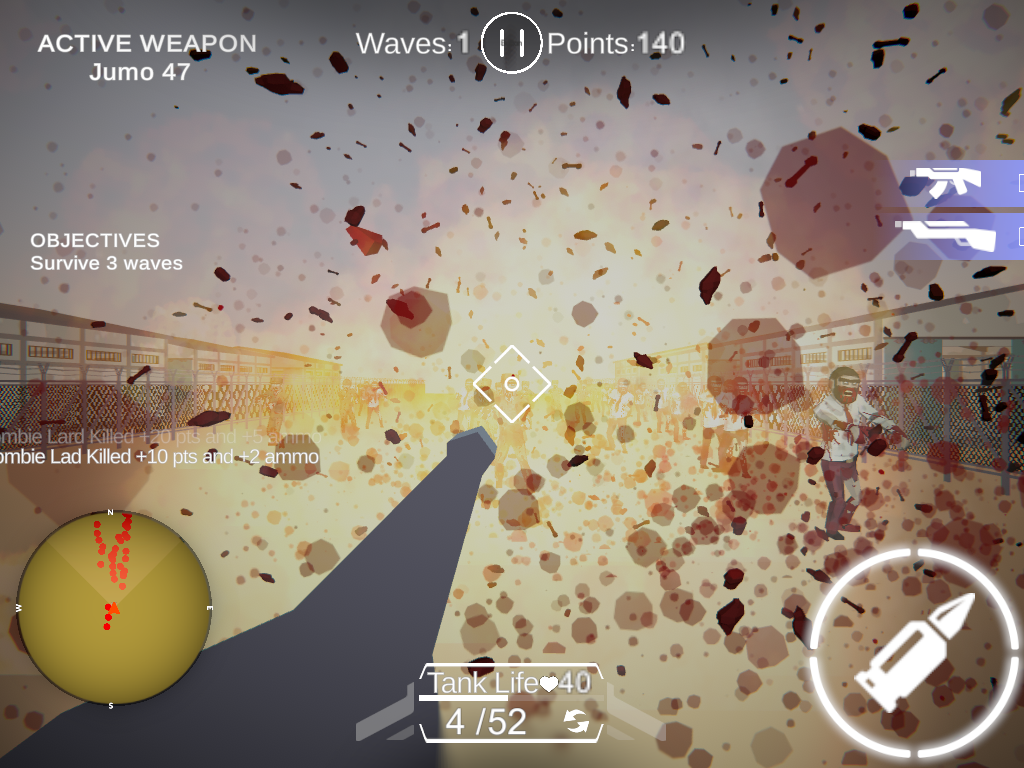 AAA Tank Vs Zombies ภาพหน้าจอเกม