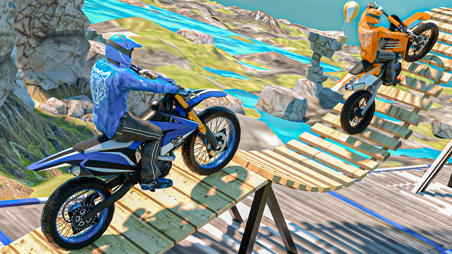 Captura de Tela do Jogo Bike racing stunt game 2023