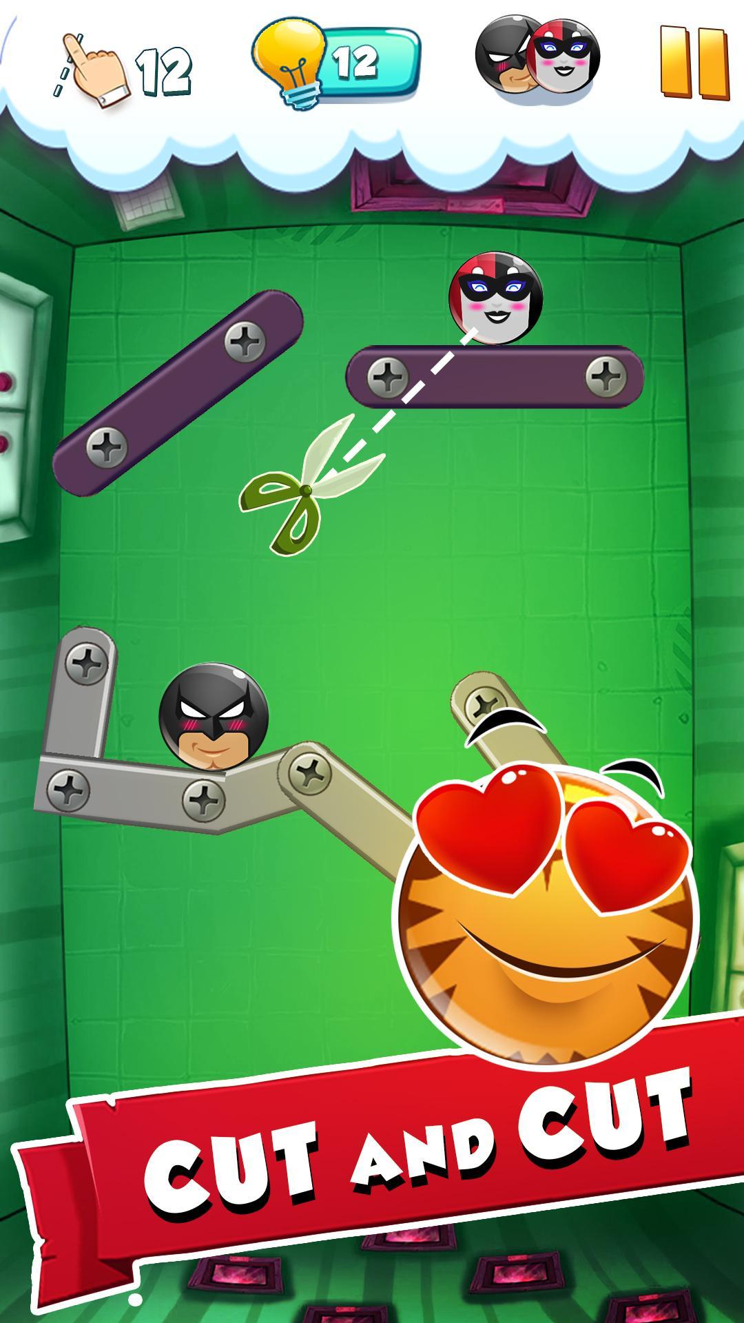 Cuplikan Layar Game Cut the Loveballs