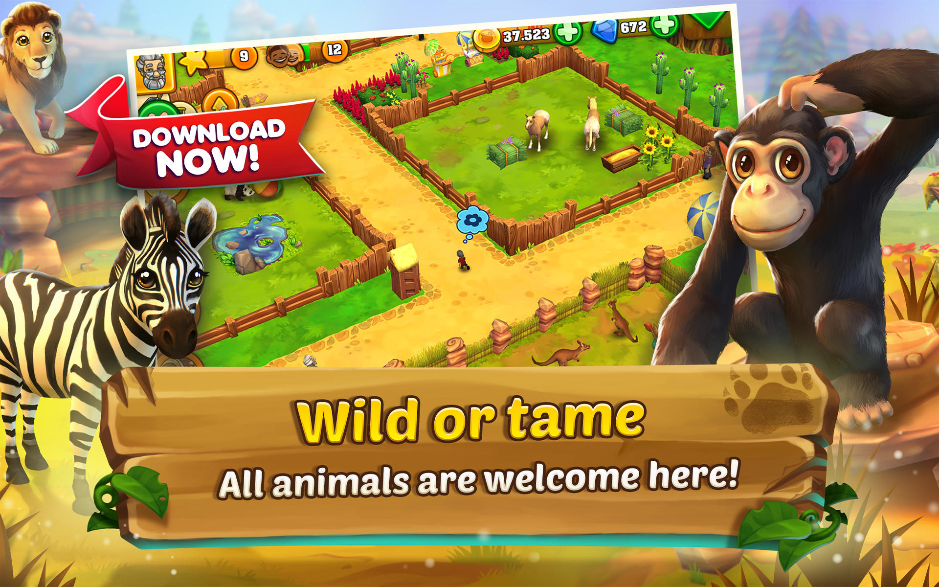 Zoo 2: Animal Park Game Screenshot