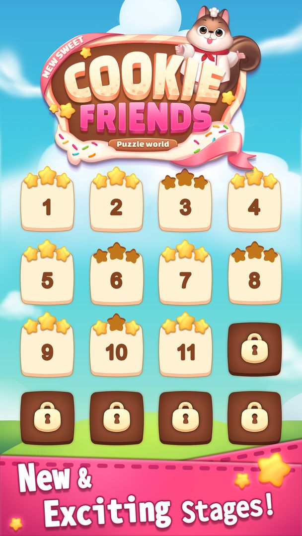 New Sweet Cookie Friends2020: Puzzle World ภาพหน้าจอเกม