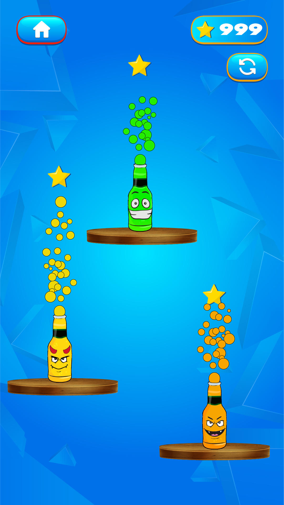 Screenshot of Bottle Tap Flip Bottle Puzzle