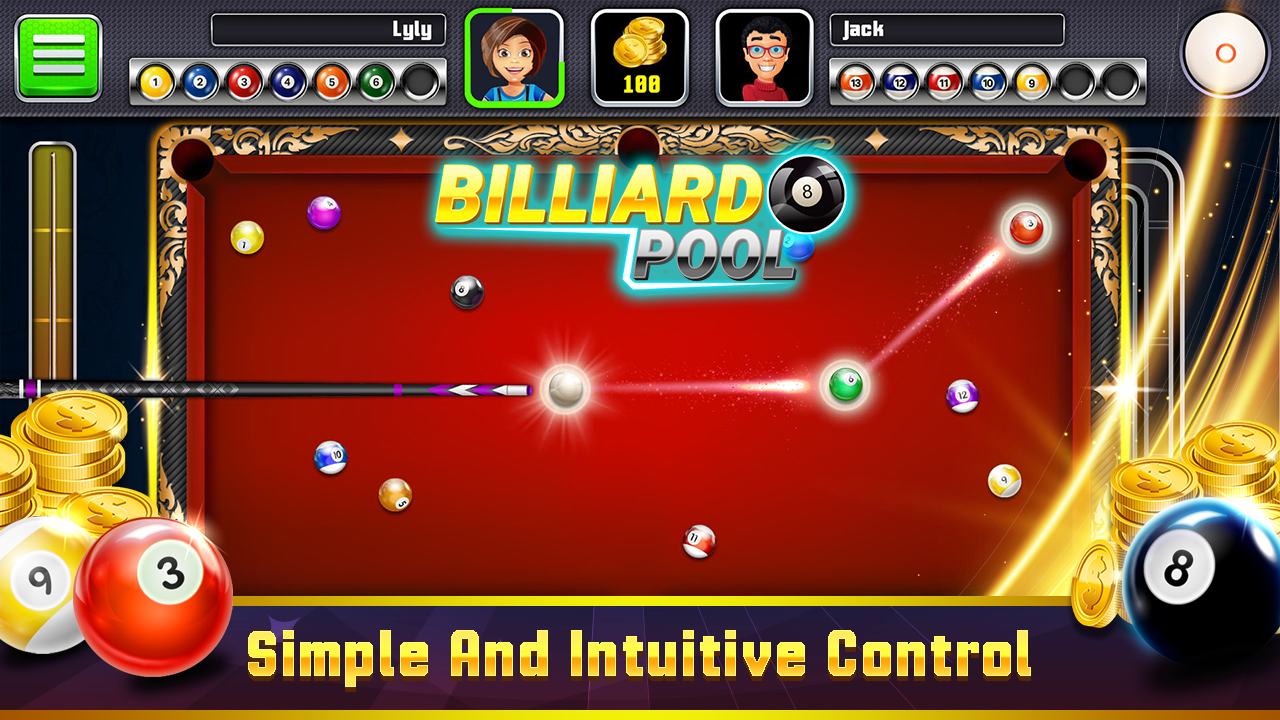 Screenshot 1 of Billiards 8 ball(당구 8구) 1.8