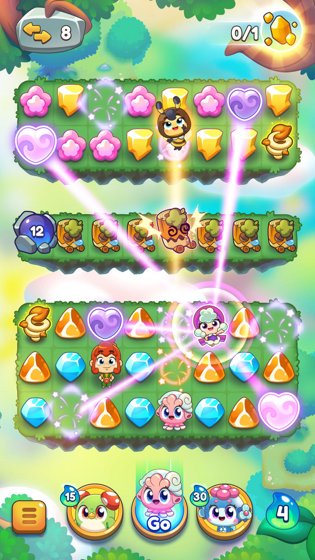 スプラウトル：パズルとペットの物語 ゲームのスクリーンショット