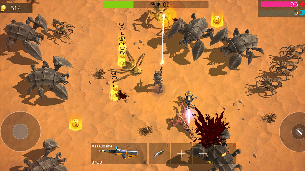 Alien Warrior Survivors:Subway Game Screenshot