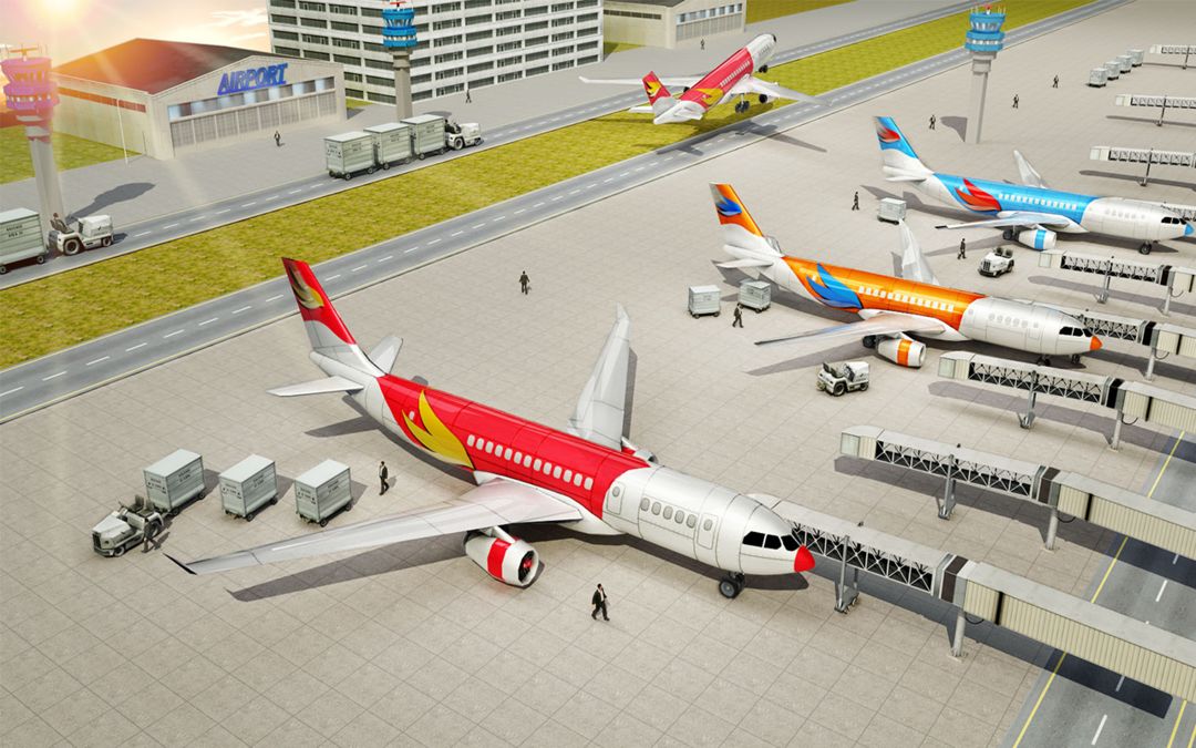 Fly Jet Flight Airplane Landing Simulator screenshot game