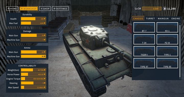 Screenshot 1 of Выживший в танке 