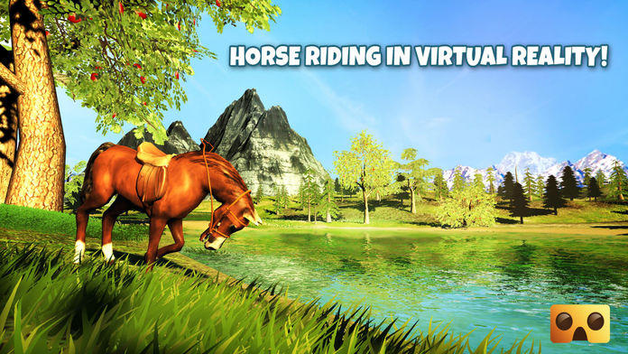 Screenshot 1 of VR Horse Riding Simulator : VR Game para sa Google Cardboard 