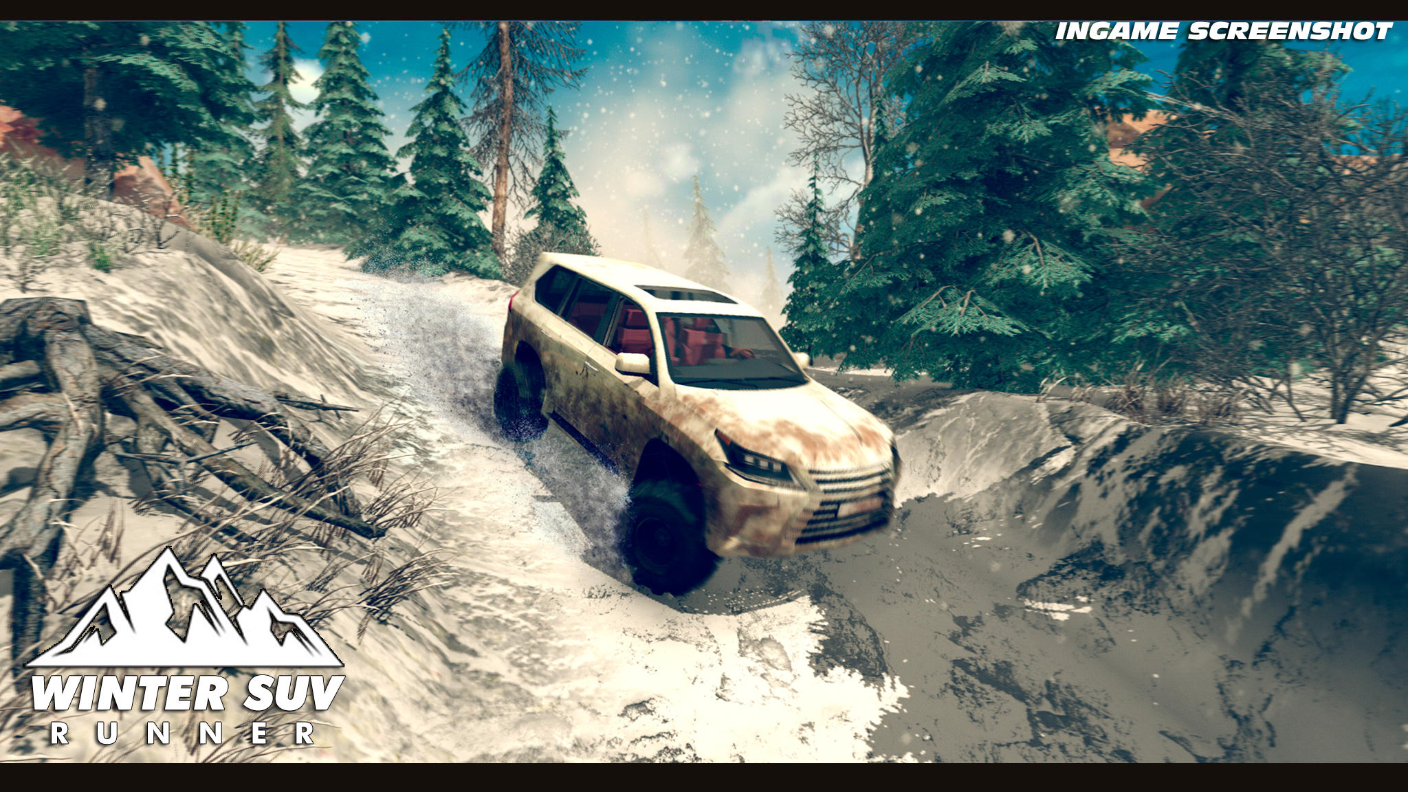 Screenshot 1 of Winter SUV Mountains Runner 3.03