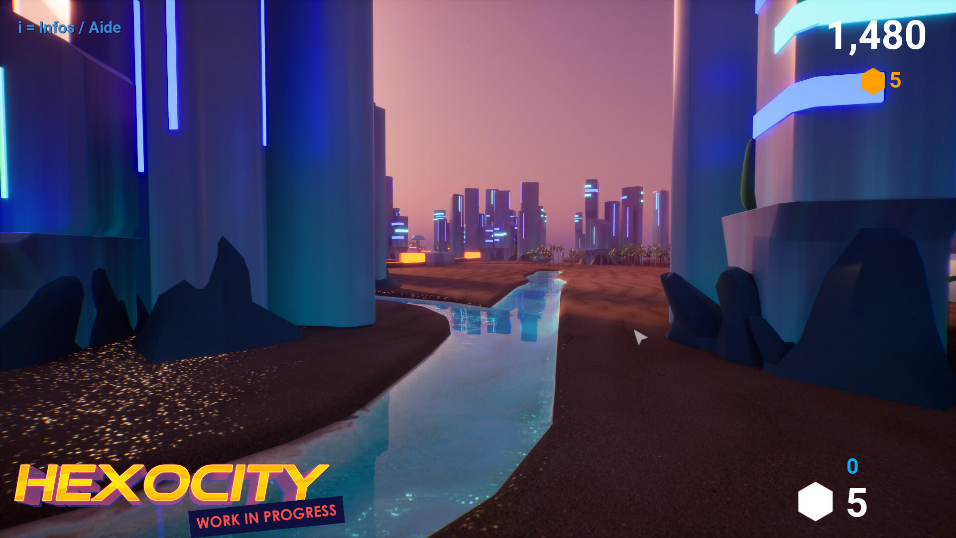 Screenshot of HexoCity