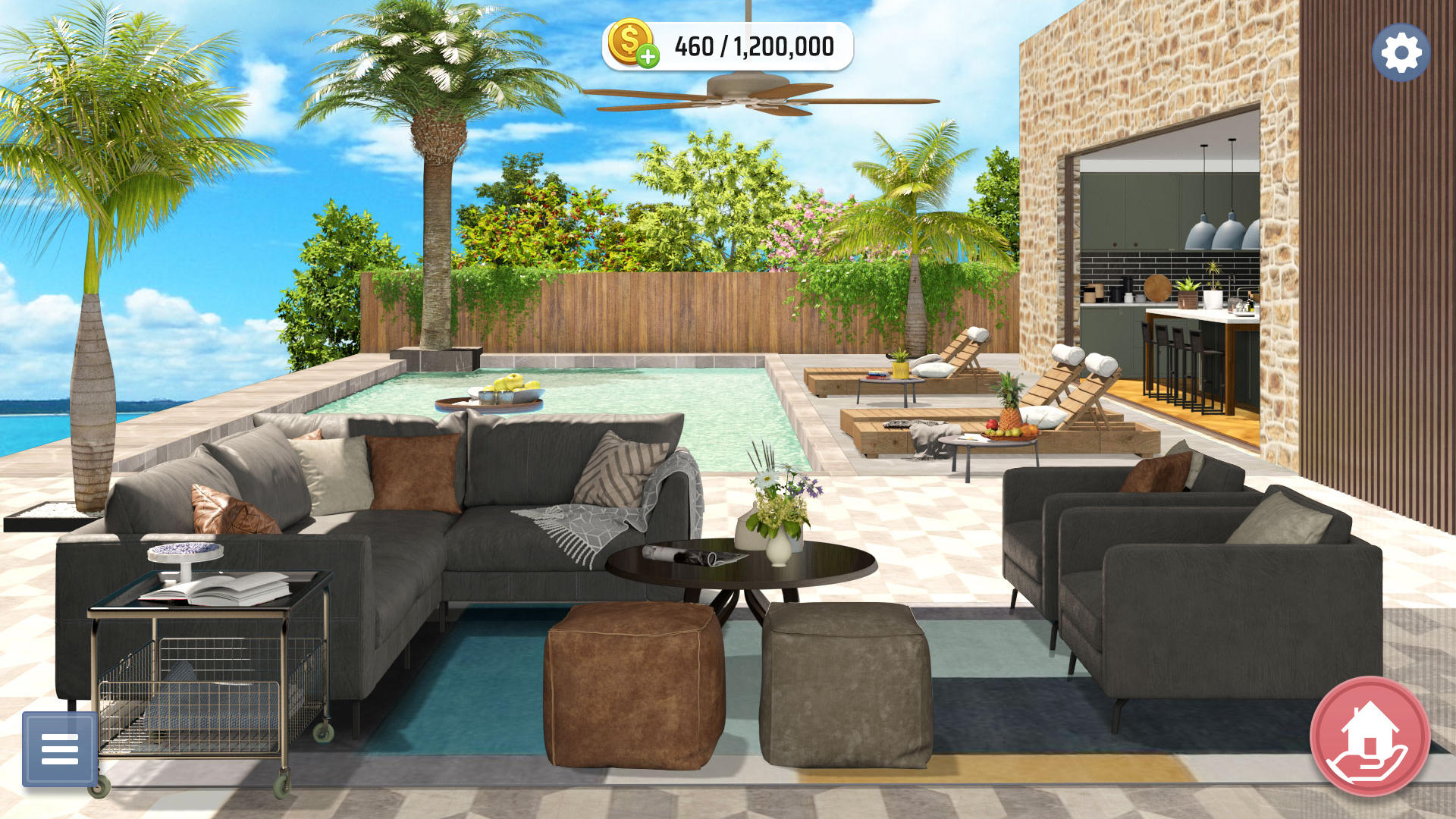 Home Designer & Makeover Game Game Screenshot