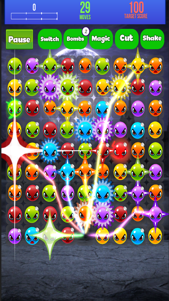 Monster Blast Jelly Mania ゲームのスクリーンショット