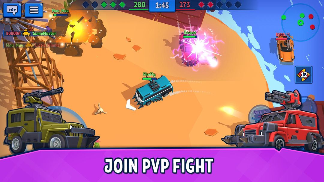 Screenshot of Car Force: PvP Shooter Games