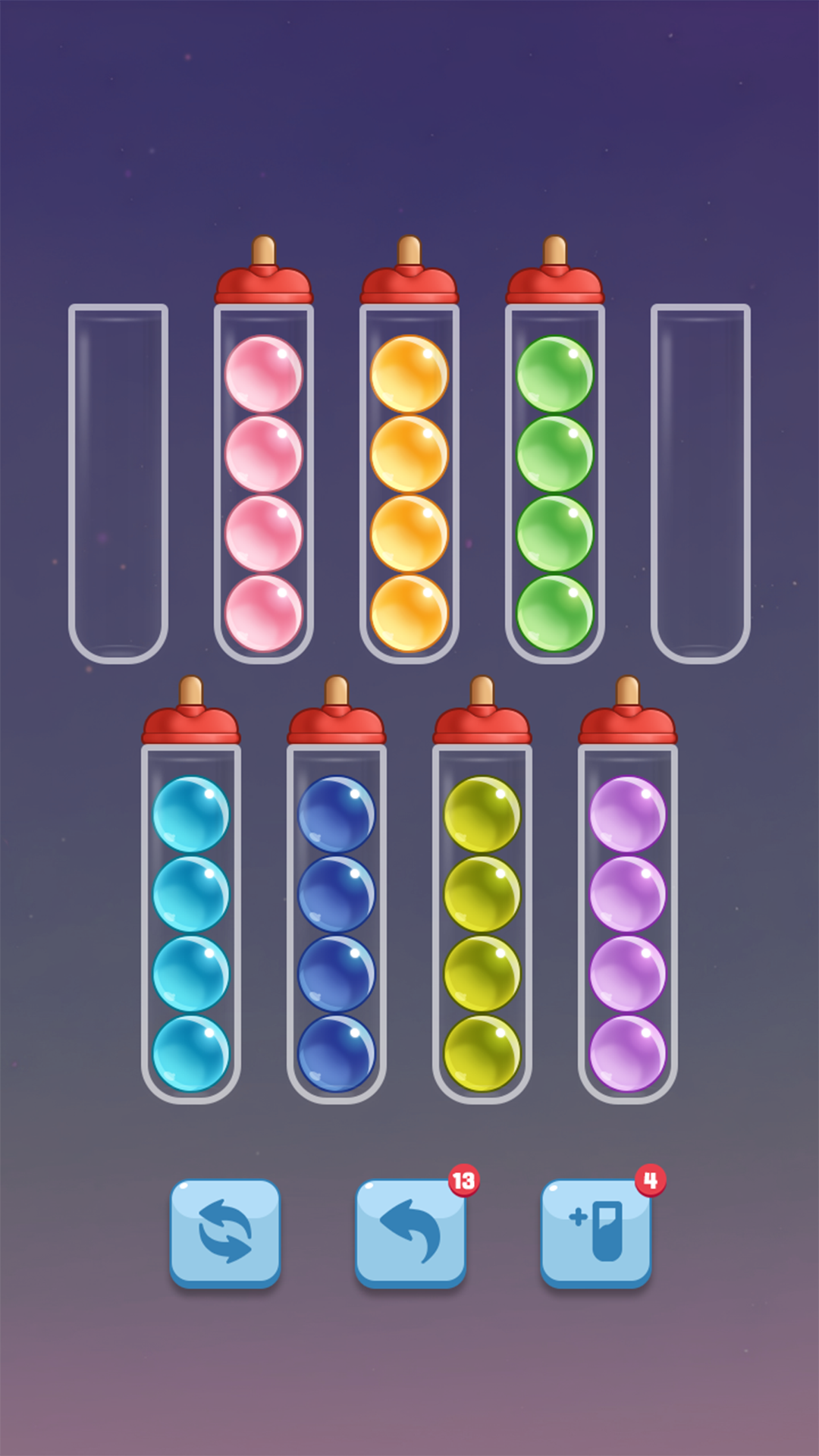 Sorting Ball Quiz Game Screenshot