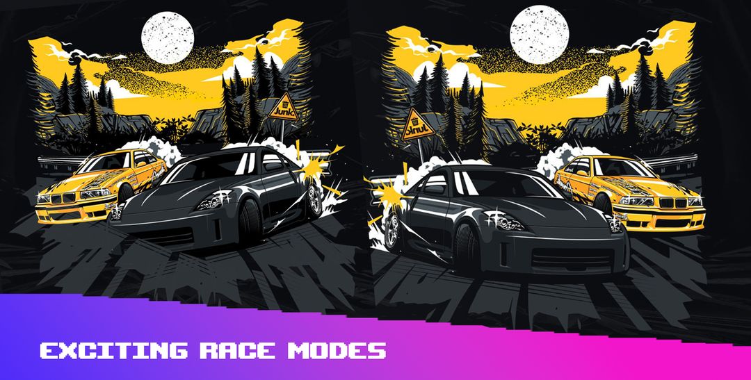 Pixel Car: Reckless Cafe Racer screenshot game