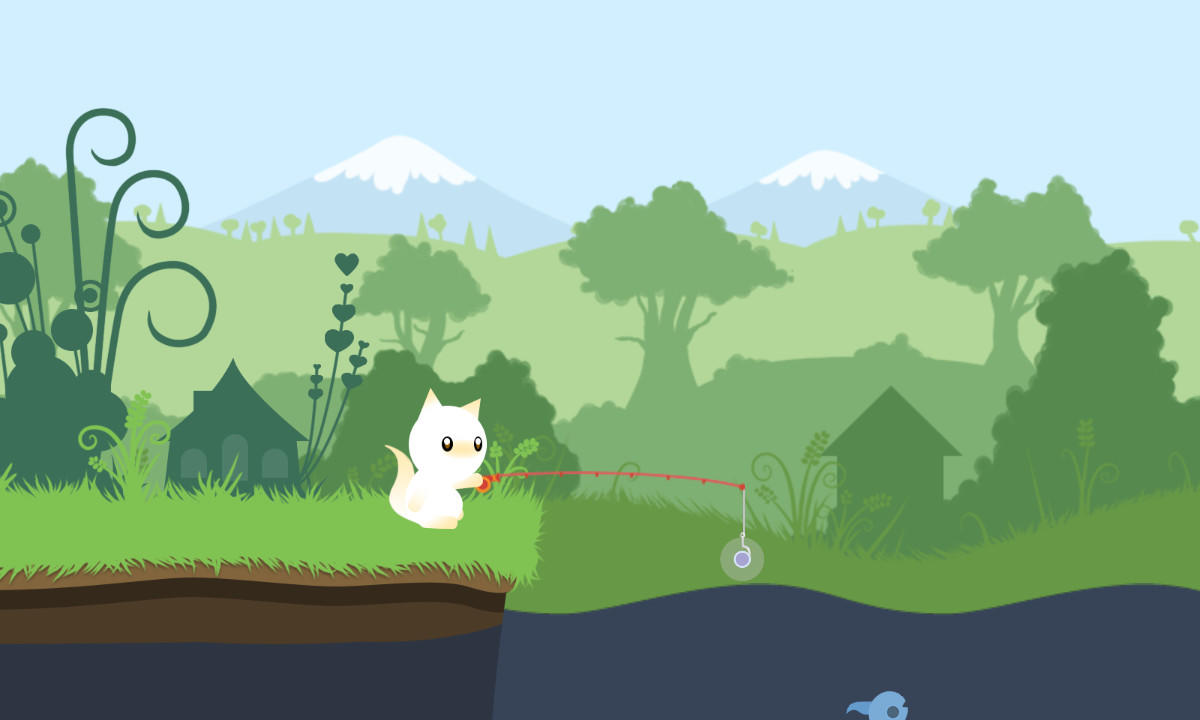 Screenshot 1 of Кот идет на рыбалку 