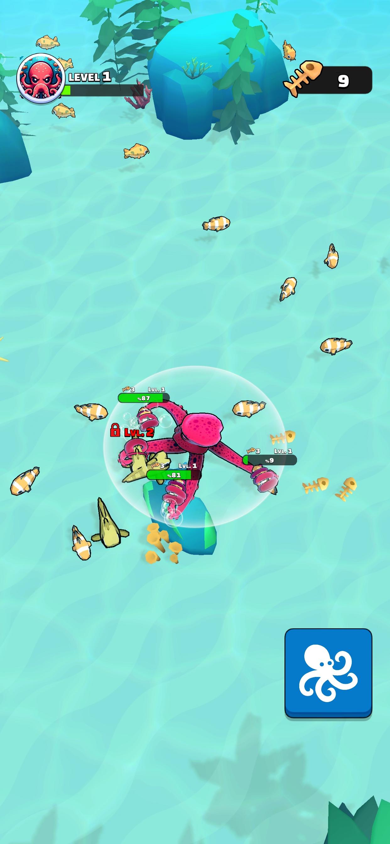 Cuplikan Layar Game Octopus Feast