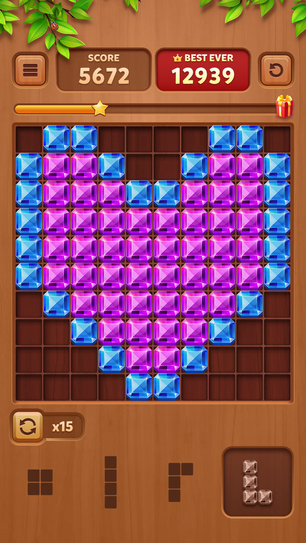 Cube Block - Woody Puzzle Game ภาพหน้าจอเกม
