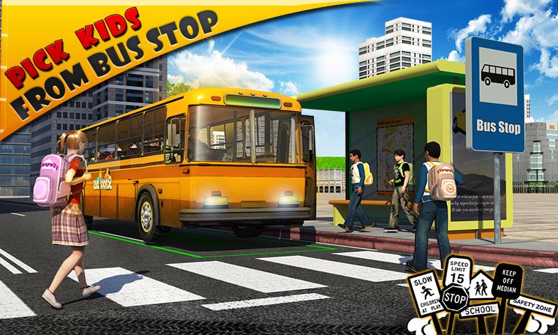 Screenshot of Schoolbus Driver 3D SIM