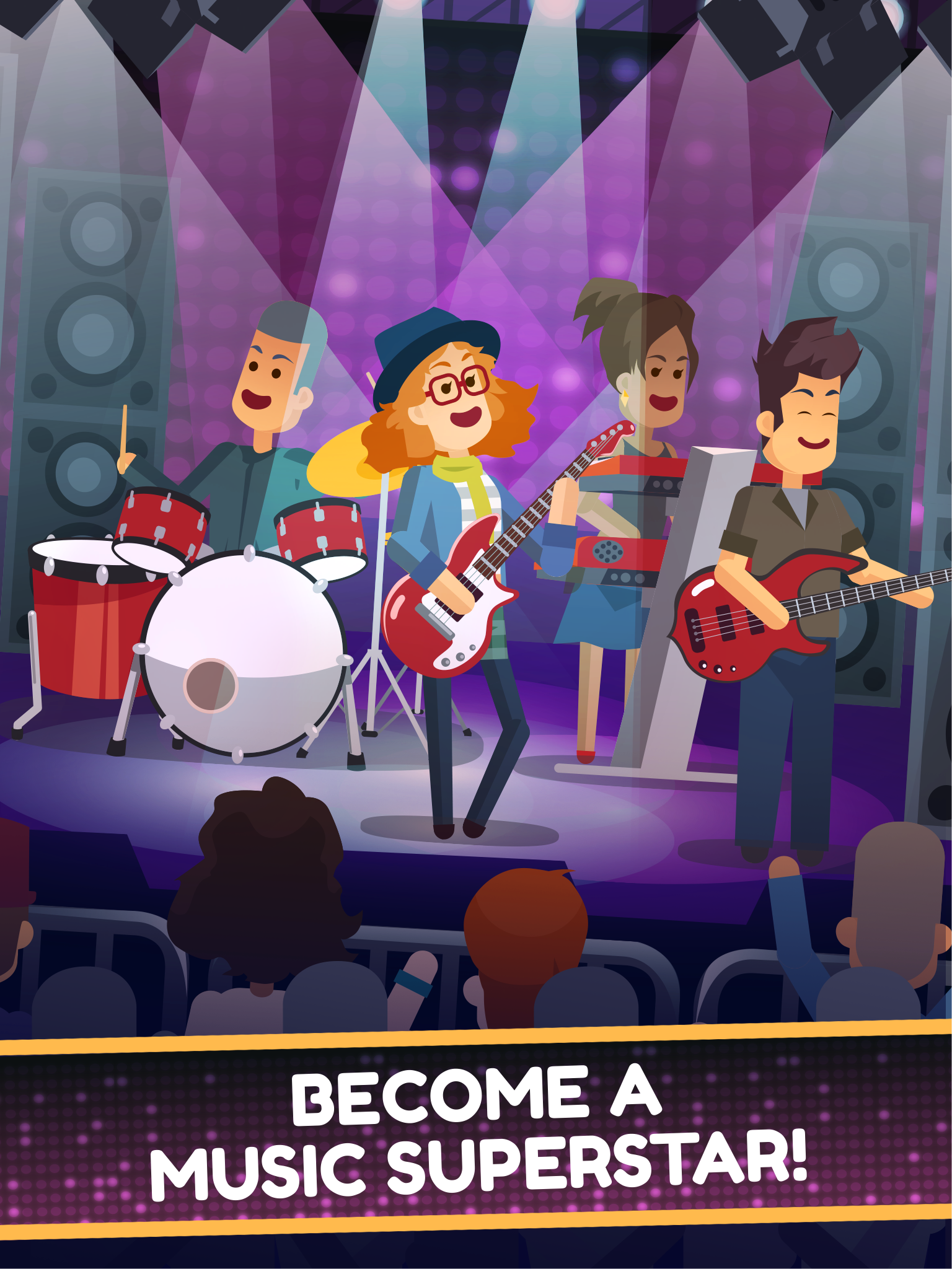 Cuplikan Layar Game Epic Band Rock Star Music Game