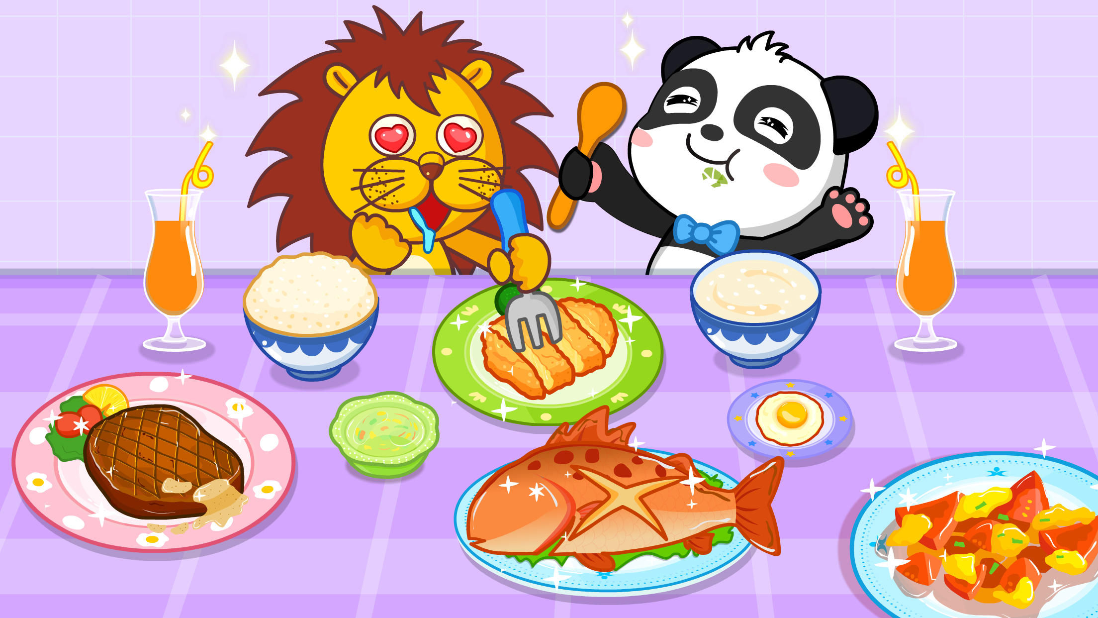 My Baby Panda Chef Game Screenshot