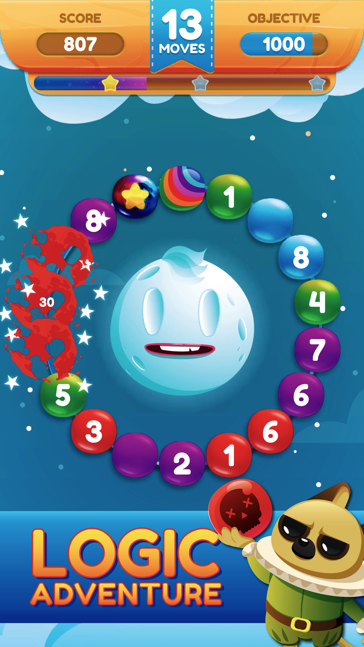 Circle Sweep - Logic Puzzle! Game Screenshot