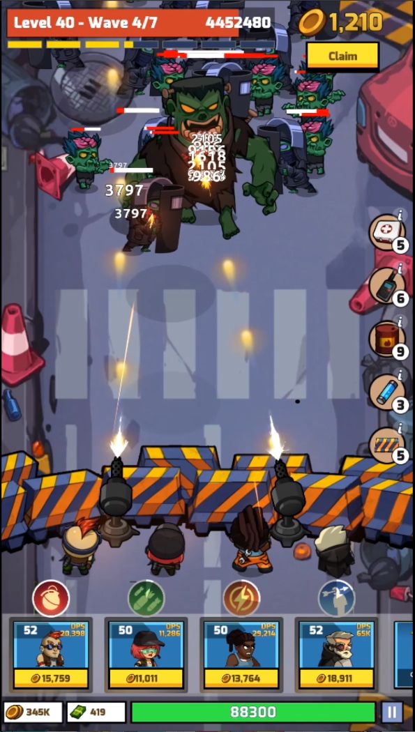 Screenshot of Zombie Idle Defense