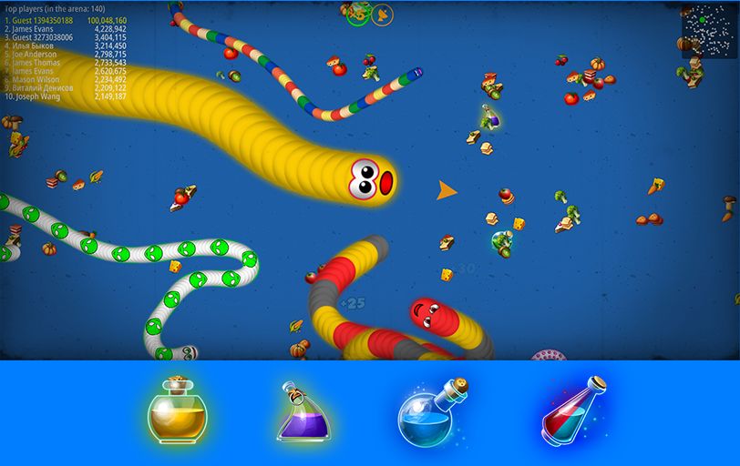 Screenshot of Worm Snake Zone : worm zone snake io