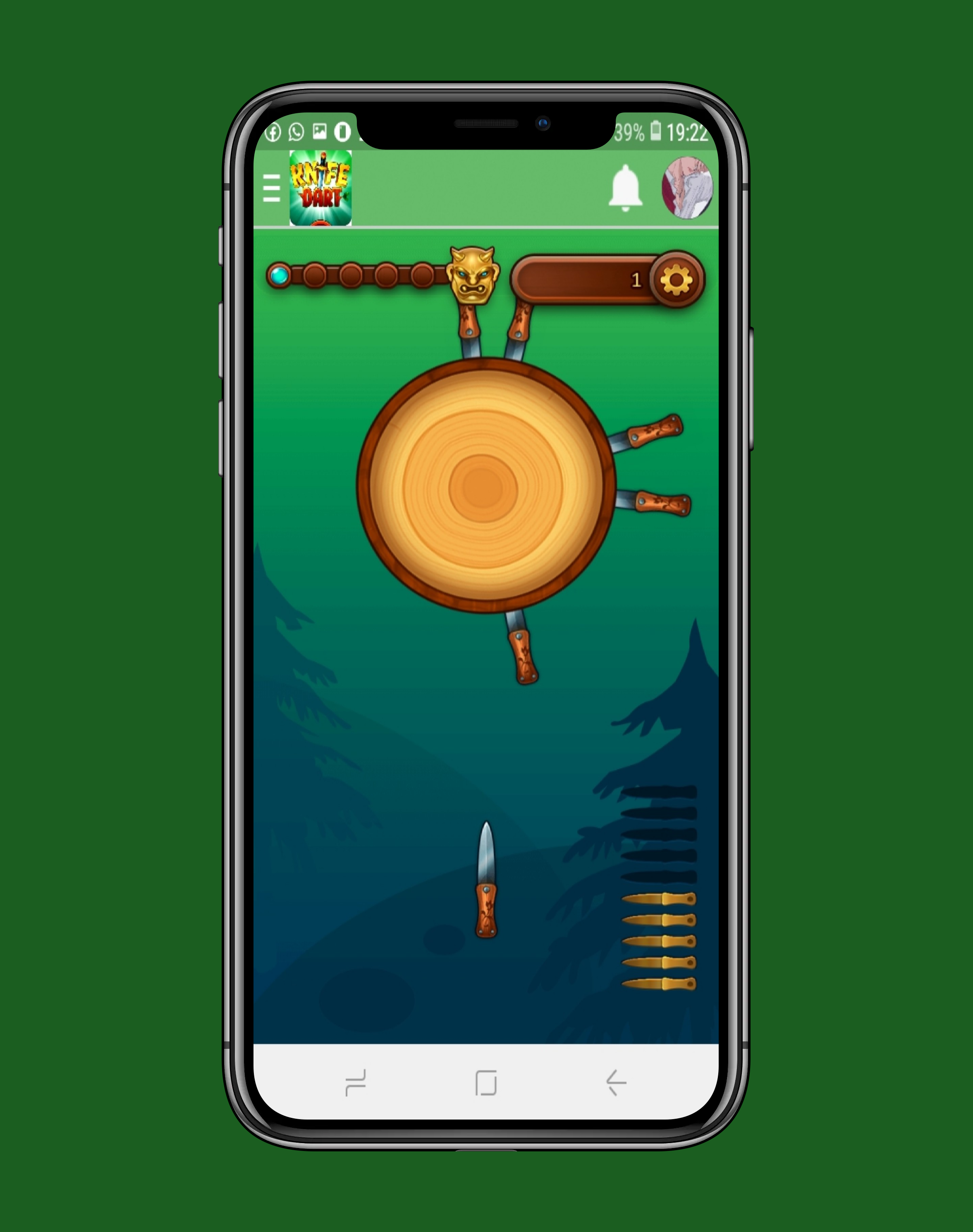 Knife dart: Adventure Game Screenshot