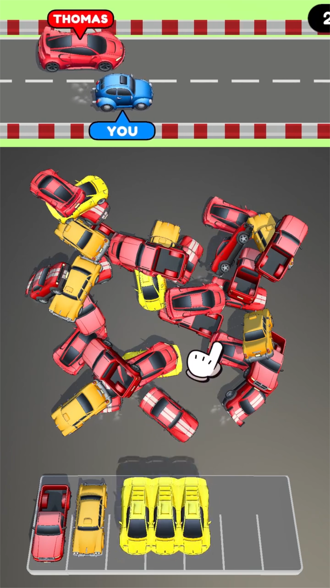 Скриншот игры Turbo Car Merge